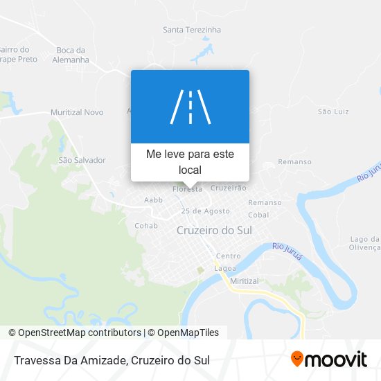 Travessa Da Amizade mapa