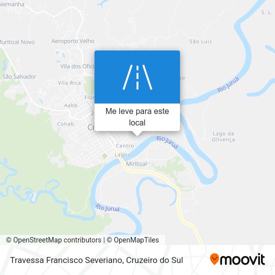 Travessa Francisco Severiano mapa