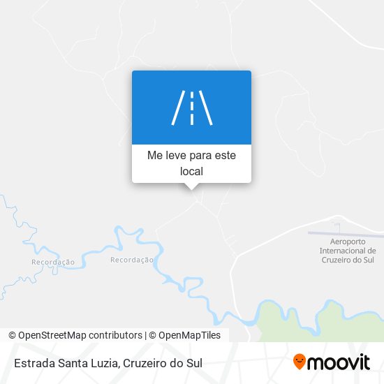 Estrada Santa Luzia mapa
