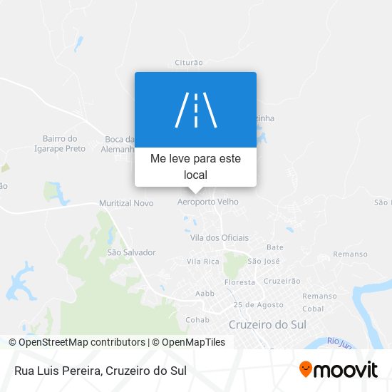 Rua Luis Pereira mapa