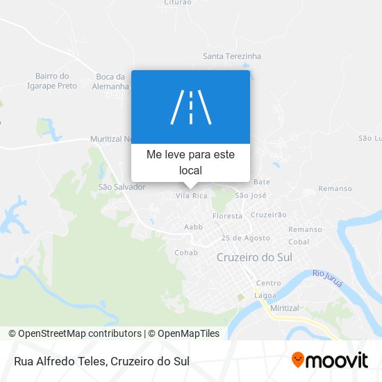 Rua Alfredo Teles mapa