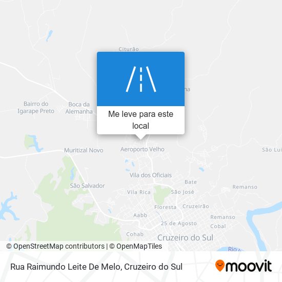 Rua Raimundo Leite De Melo mapa