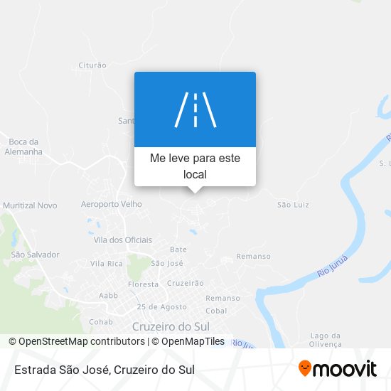 Estrada São José mapa