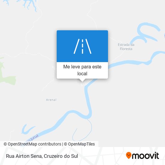 Rua Airton Sena mapa