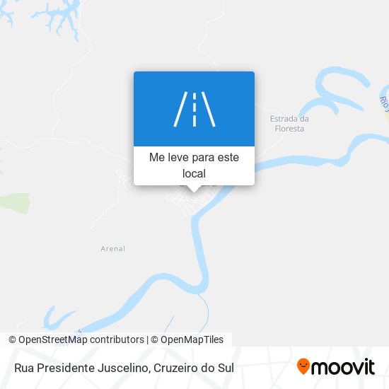 Rua Presidente Juscelino mapa