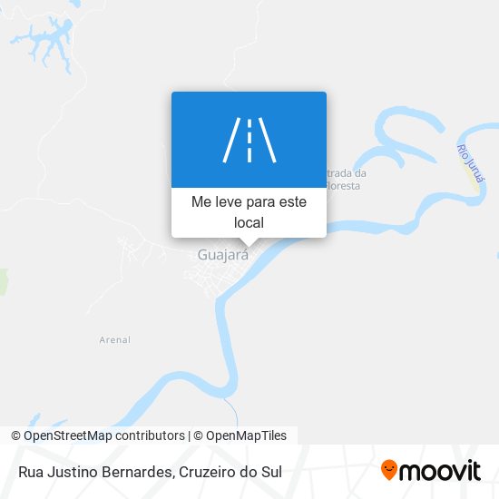 Rua Justino Bernardes mapa