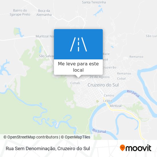 Rua Sem Denominação mapa