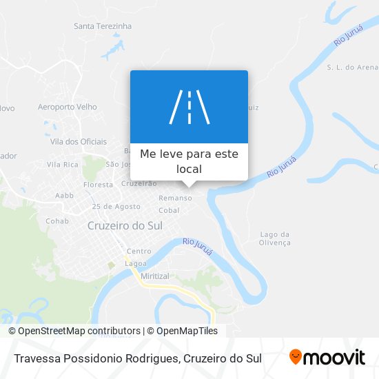 Travessa Possidonio Rodrigues mapa