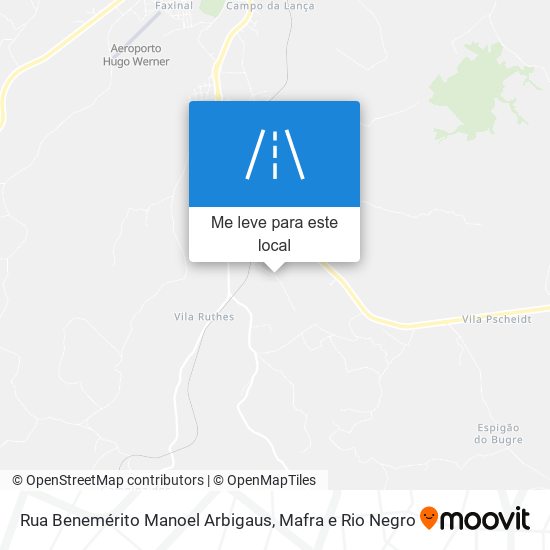 Rua Benemérito Manoel Arbigaus mapa