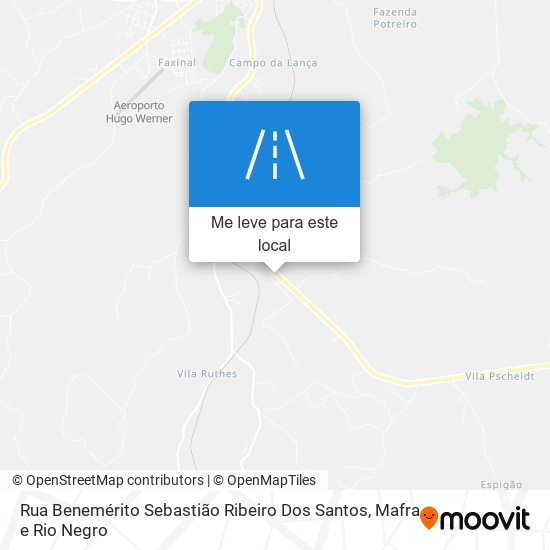 Rua Benemérito Sebastião Ribeiro Dos Santos mapa