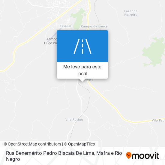Rua Benemérito Pedro Biscaia De Lima mapa