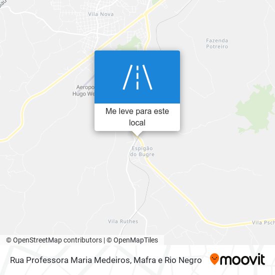 Rua Professora Maria Medeiros mapa