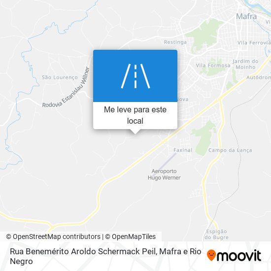 Rua Benemérito Aroldo Schermack Peil mapa