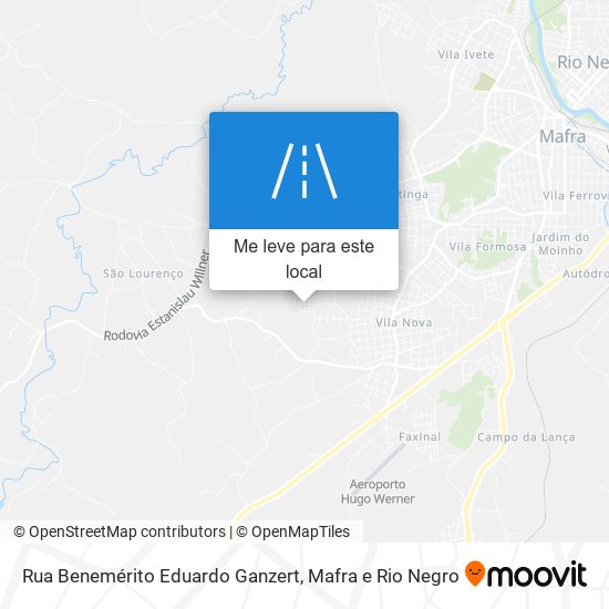 Rua Benemérito Eduardo Ganzert mapa