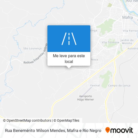 Rua Benemérito Wilson Mendes mapa