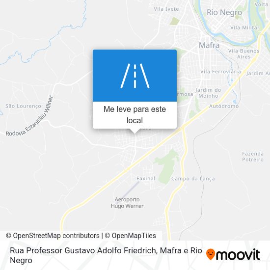 Rua Professor Gustavo Adolfo Friedrich mapa