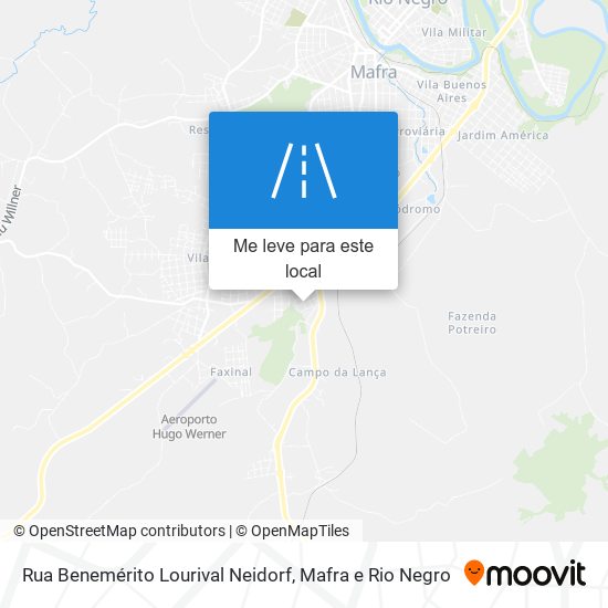 Rua Benemérito Lourival Neidorf mapa