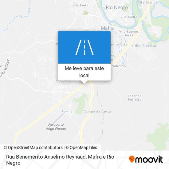 Rua Benemérito Anselmo Reynaud mapa