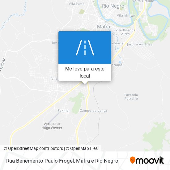 Rua Benemérito Paulo Frogel mapa