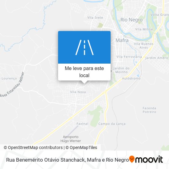 Rua Benemérito Otávio Stanchack mapa