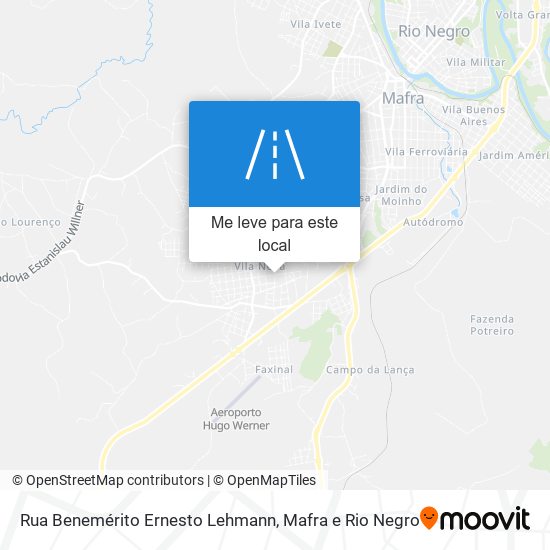 Rua Benemérito Ernesto Lehmann mapa