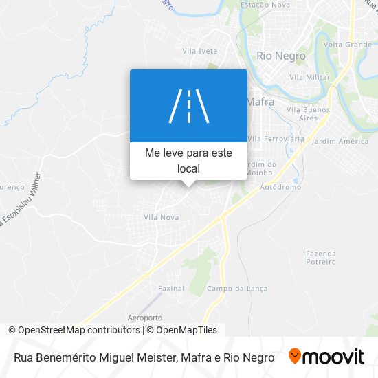 Rua Benemérito Miguel Meister mapa