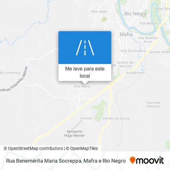 Rua Benemérita Maria Socreppa mapa