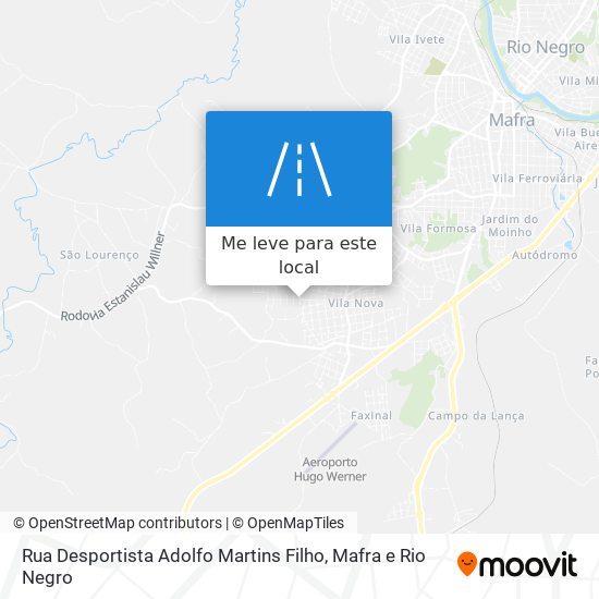 Rua Desportista Adolfo Martins Filho mapa