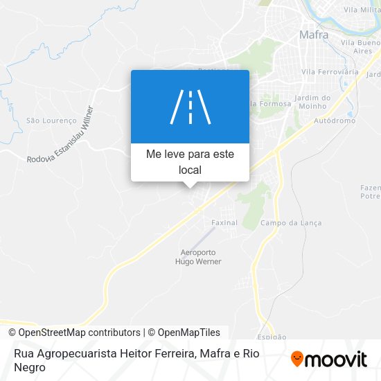 Rua Agropecuarista Heitor Ferreira mapa
