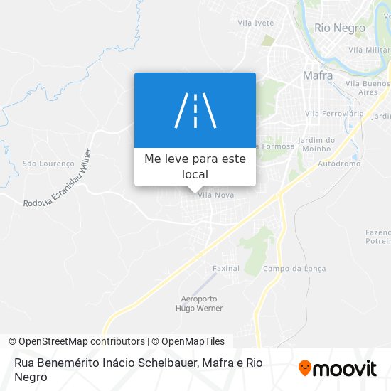 Rua Benemérito Inácio Schelbauer mapa