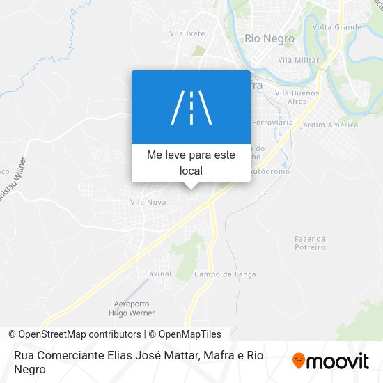 Rua Comerciante Elias José Mattar mapa