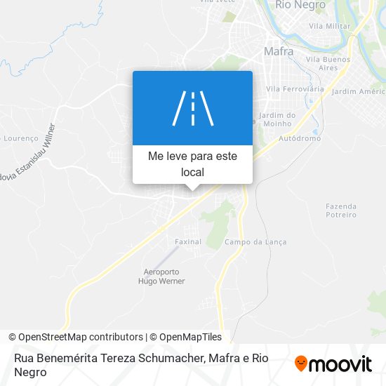 Rua Benemérita Tereza Schumacher mapa
