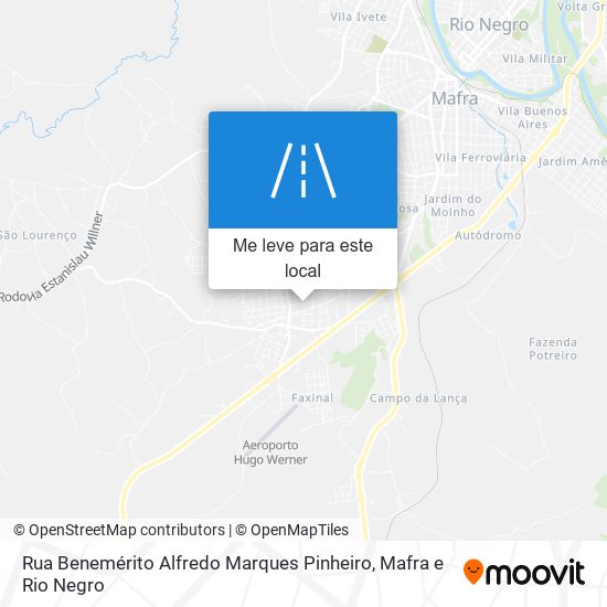 Rua Benemérito Alfredo Marques Pinheiro mapa