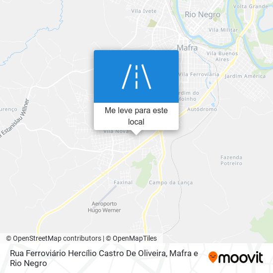 Rua Ferroviário Hercílio Castro De Oliveira mapa