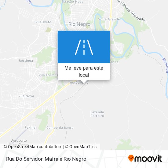 Rua Do Servidor mapa