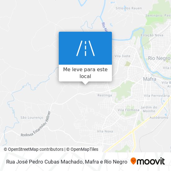 Rua José Pedro Cubas Machado mapa