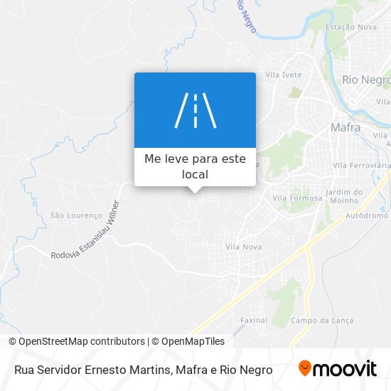 Rua Servidor Ernesto Martins mapa