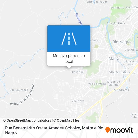 Rua Benemérito Oscar Amadeu Scholze mapa