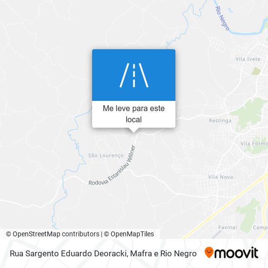 Rua Sargento Eduardo Deoracki mapa