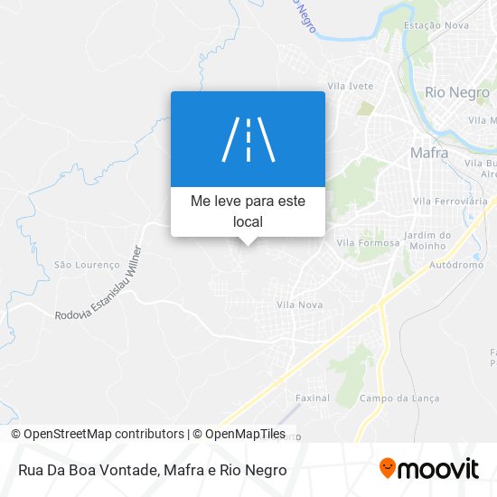 Rua Da Boa Vontade mapa