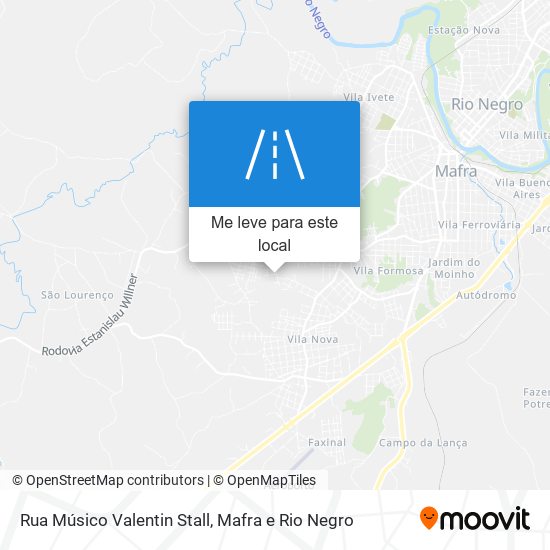 Rua Músico Valentin Stall mapa