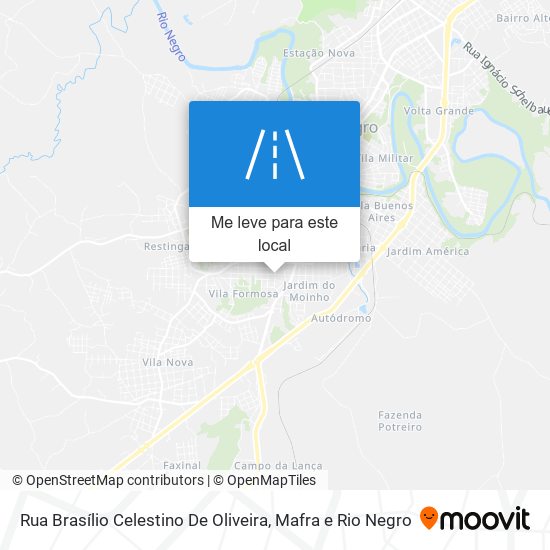 Rua Brasílio Celestino De Oliveira mapa