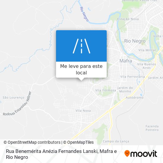 Rua Benemérita Anézia Fernandes Lanski mapa