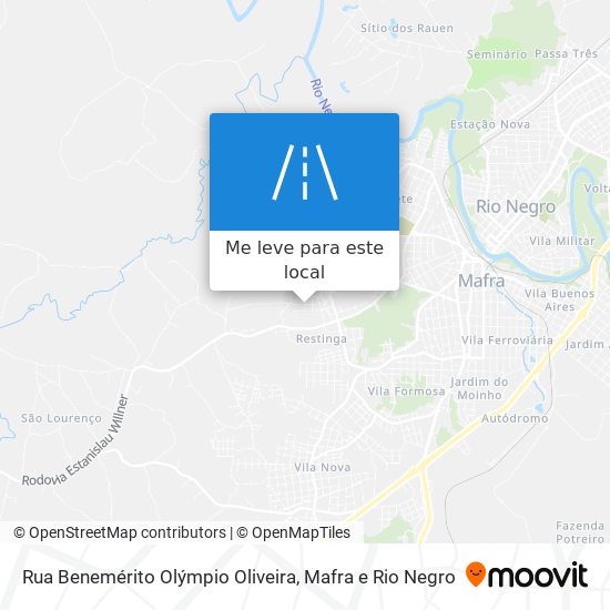 Rua Benemérito Olýmpio Oliveira mapa