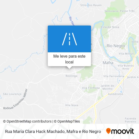 Rua Maria Clara Hack Machado mapa