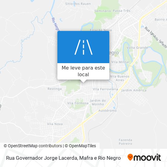 Rua Governador Jorge Lacerda mapa