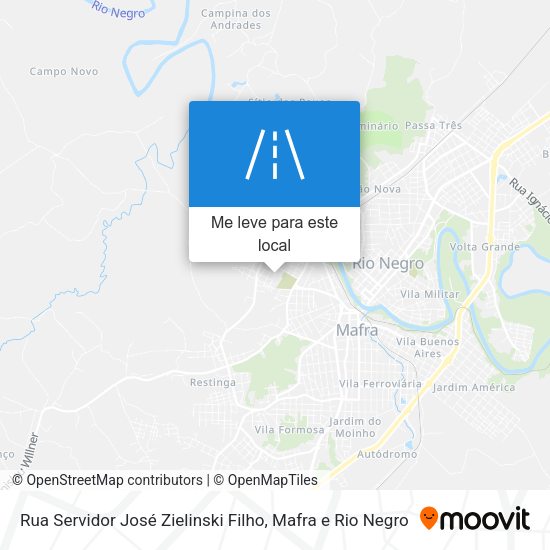 Rua Servidor José Zielinski Filho mapa