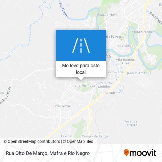 Rua Oito De Março mapa