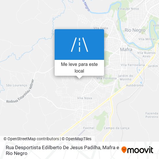 Rua Desportista Edilberto De Jesus Padilha mapa