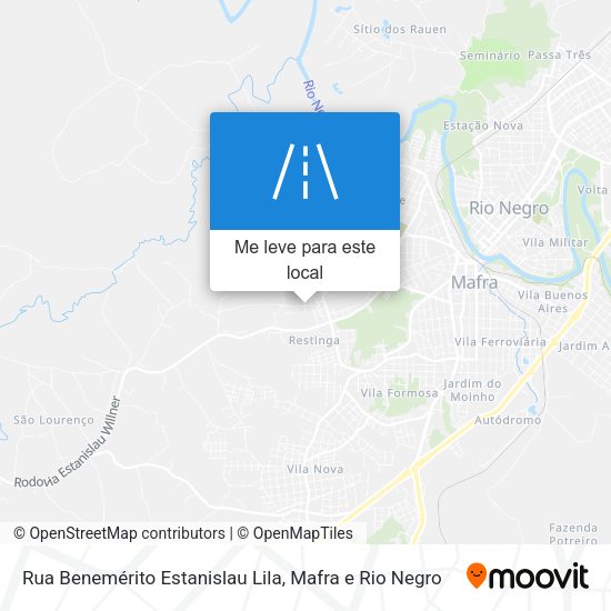 Rua Benemérito Estanislau Lila mapa